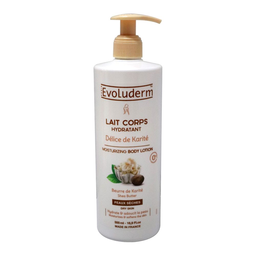 Evoluderm, Delice De Karite Body Lotion, Nourishing body lotion with shea butter, 500 ml