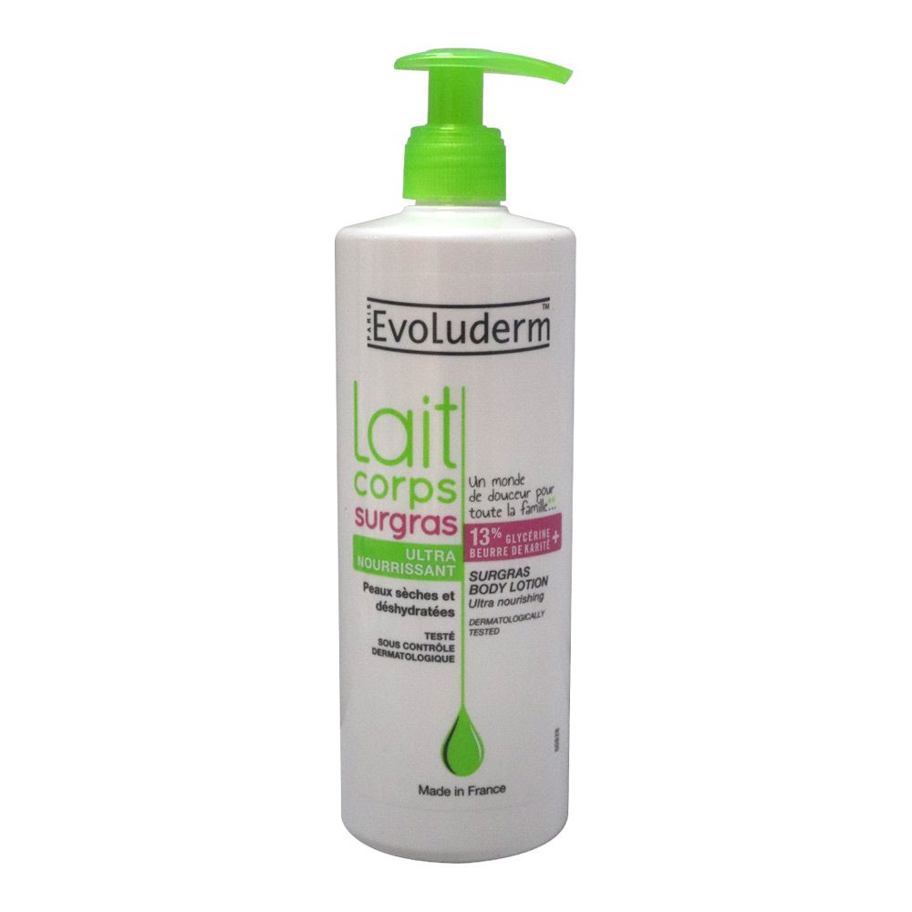 Evoluderm, Surgras Body Lotion, Ultra nourishing body lotion for dry and sensitive skin, 500 ml