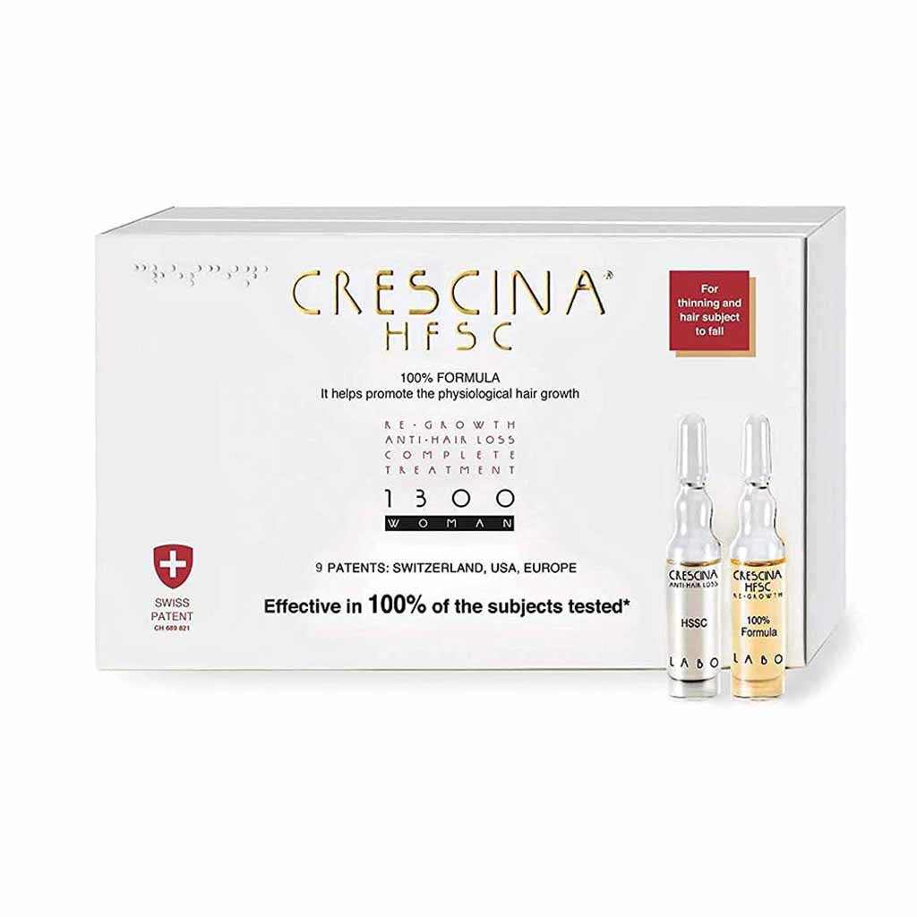 Crescina HFSC, Hair Regrowth Ampoules, Intensive treatment for hair thinning, 23 x 3.5 ml