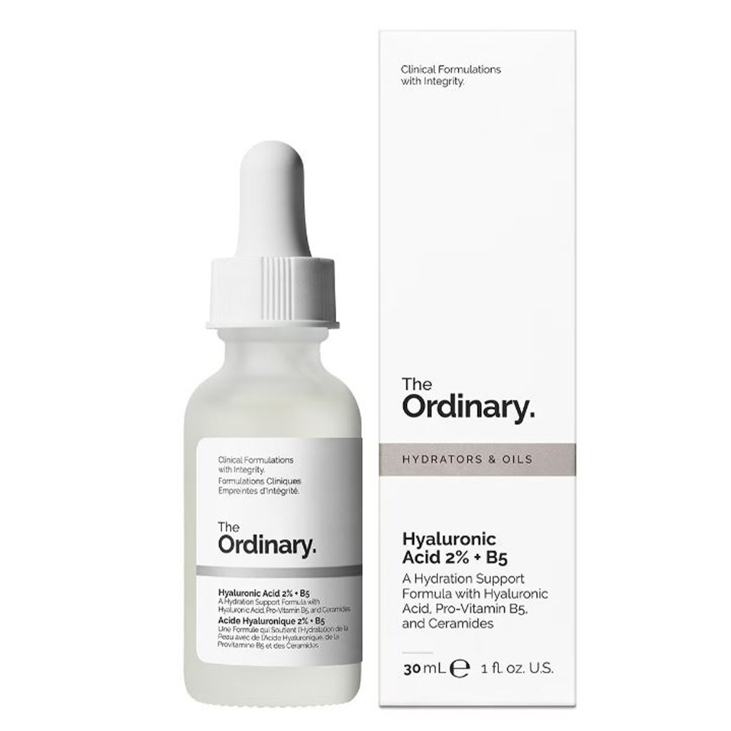 The Ordinary, Hyaluronic Acid 2% + B5, Hydrating serum for skin moisture and repair, 30 ml