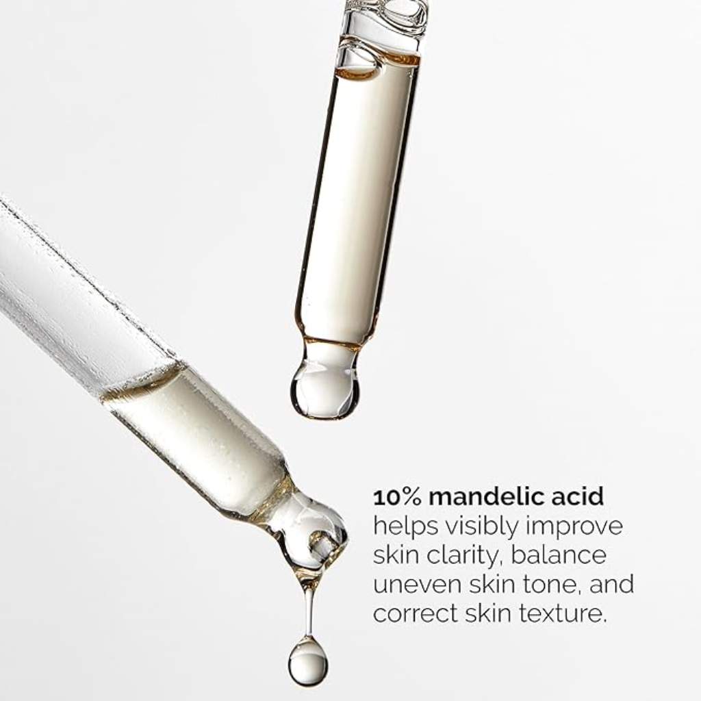 The Ordinary, Mandelic Acid 10% + Hyaluronic Acid Serum, Skin strengthening exfoliating serum, 30 ml