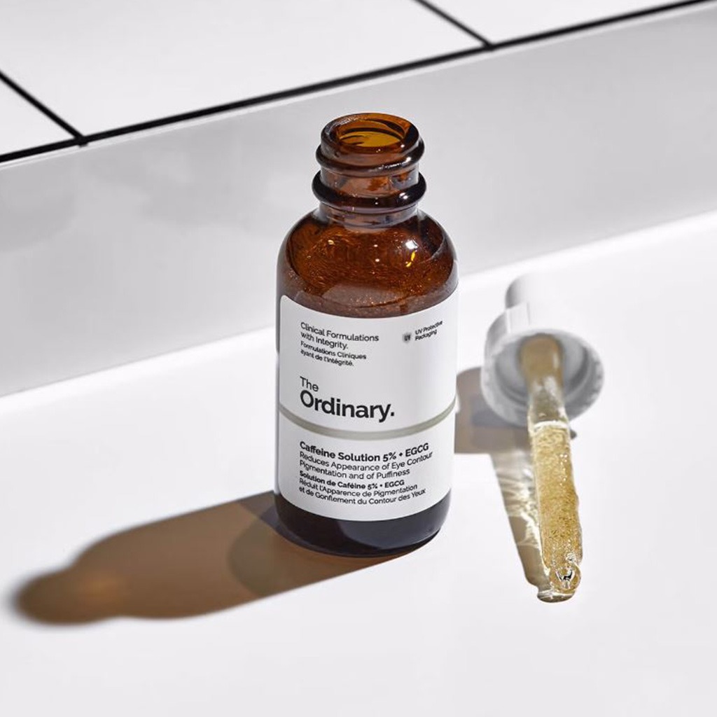 The Ordinary, Caffeine Solution 5% + EGCG, Reduces eye puffiness and dark circles, 30 ml