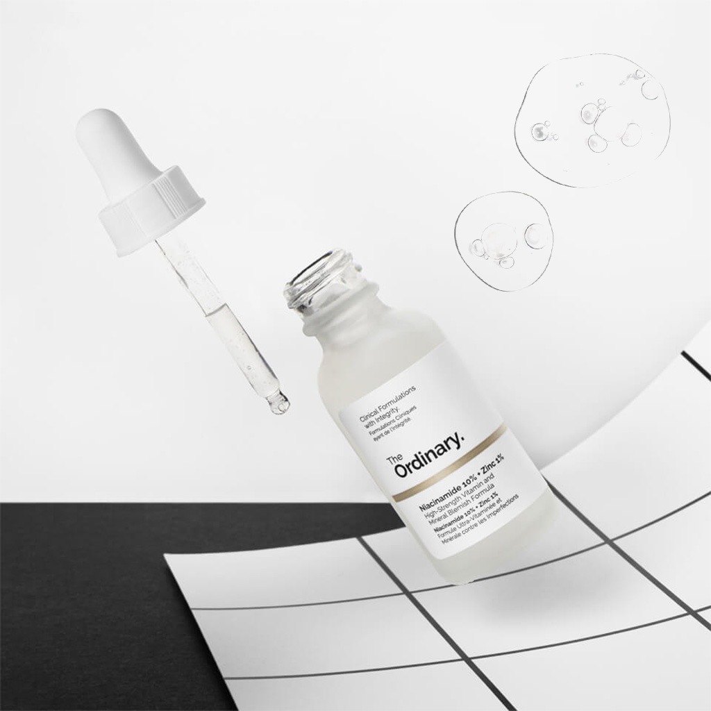 The Ordinary, Niacinamide 10% + Zinc 1%, Oil control serum for blemish-prone skin, 30 ml
