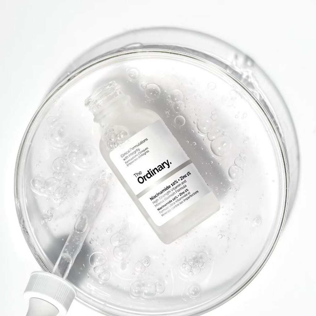 The Ordinary, Niacinamide 10% + Zinc 1%, Oil control serum for blemish-prone skin, 30 ml