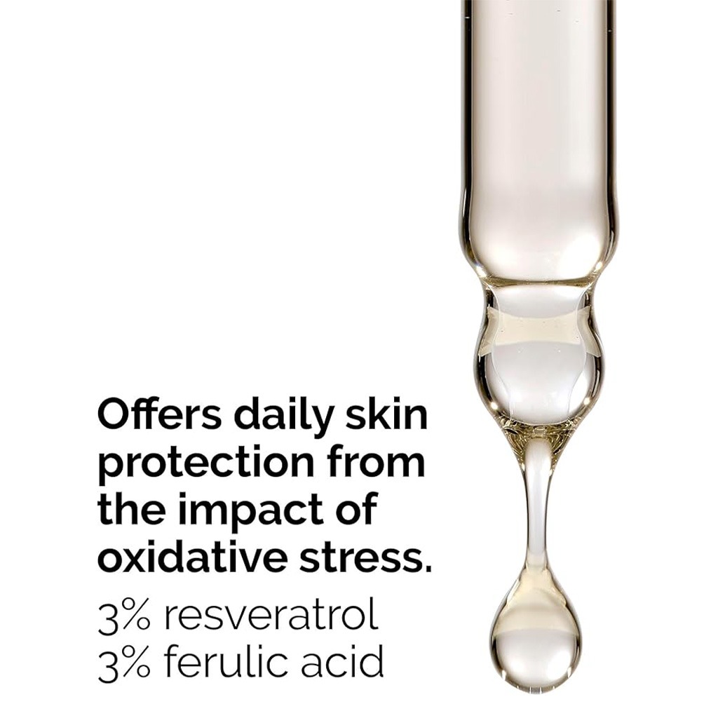 The Ordinary, Resveratrol 3% + Ferulic Acid 3% Antioxidant Serum, Potent antioxidant serum for skin protection, 30ml