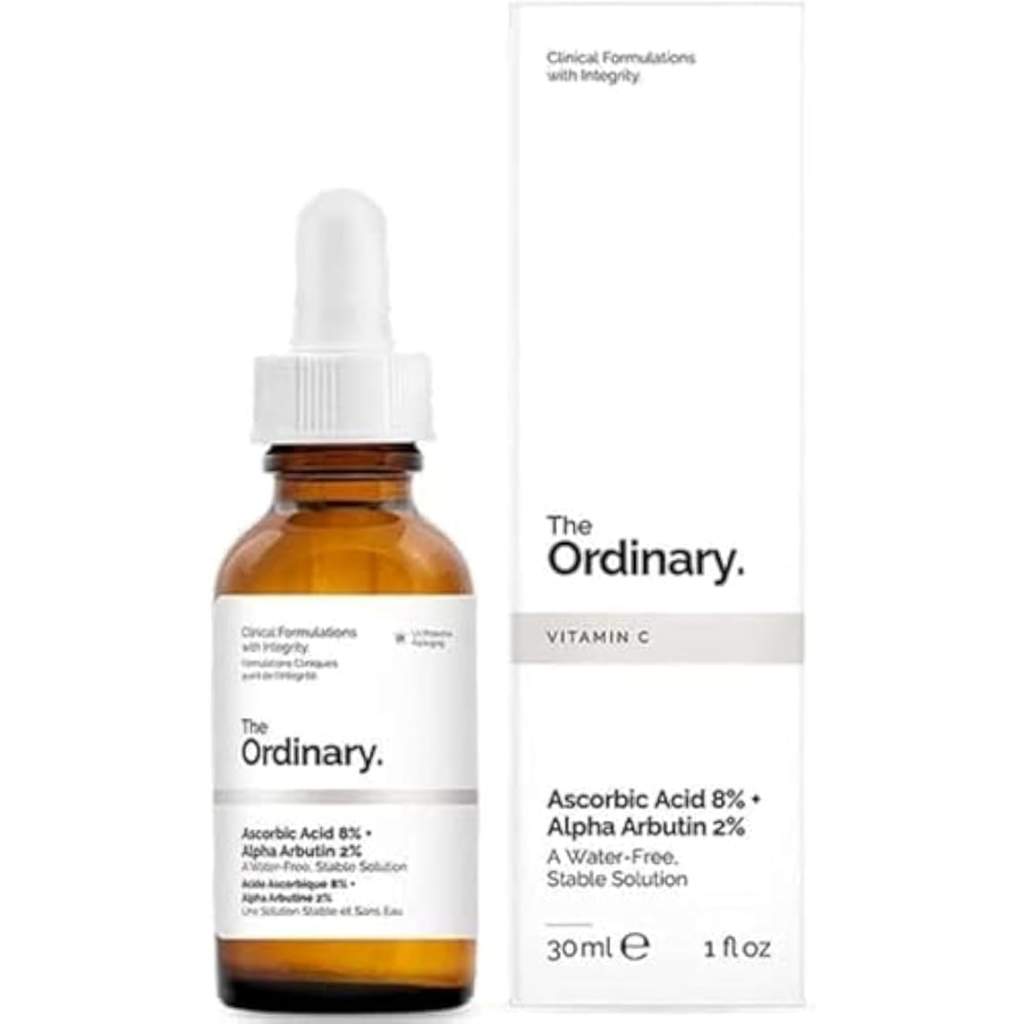 The Ordinary, Ascorbic Acid 8% Plus Alpha Arbutin 2%, Brightening serum for uneven skin tone, 30 ml
