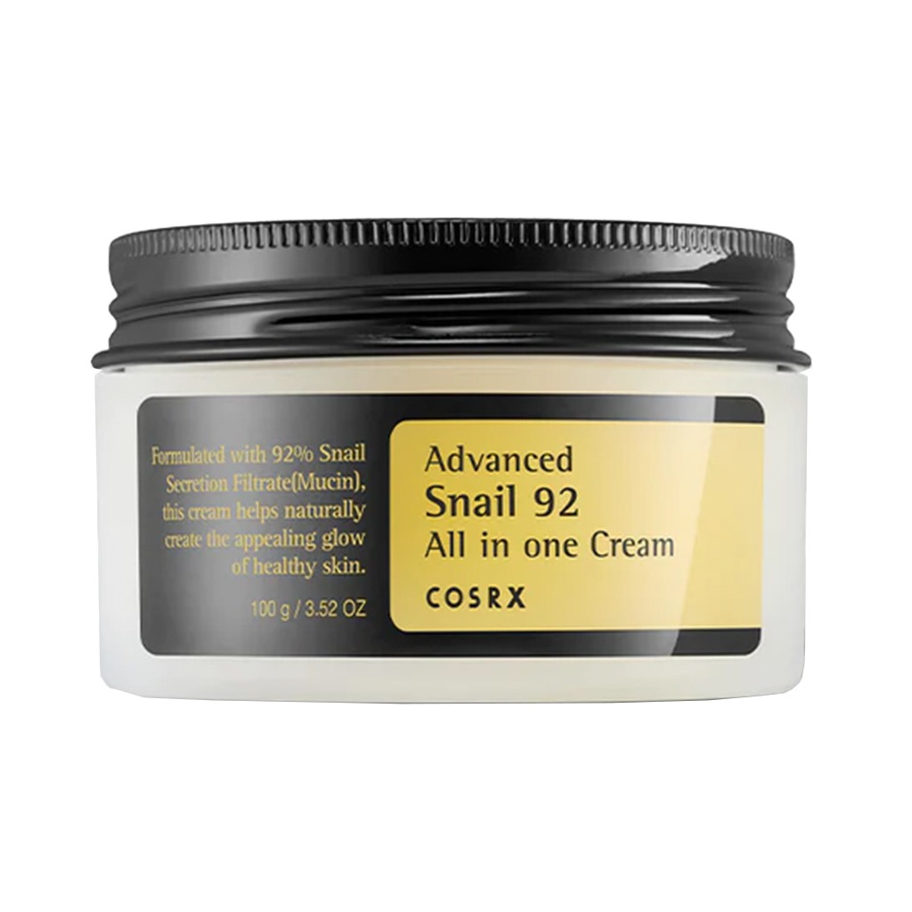 Cosrx, Advanced Snail 92 All In One Cream, Repairing and hydrating snail mucin cream, 100ml