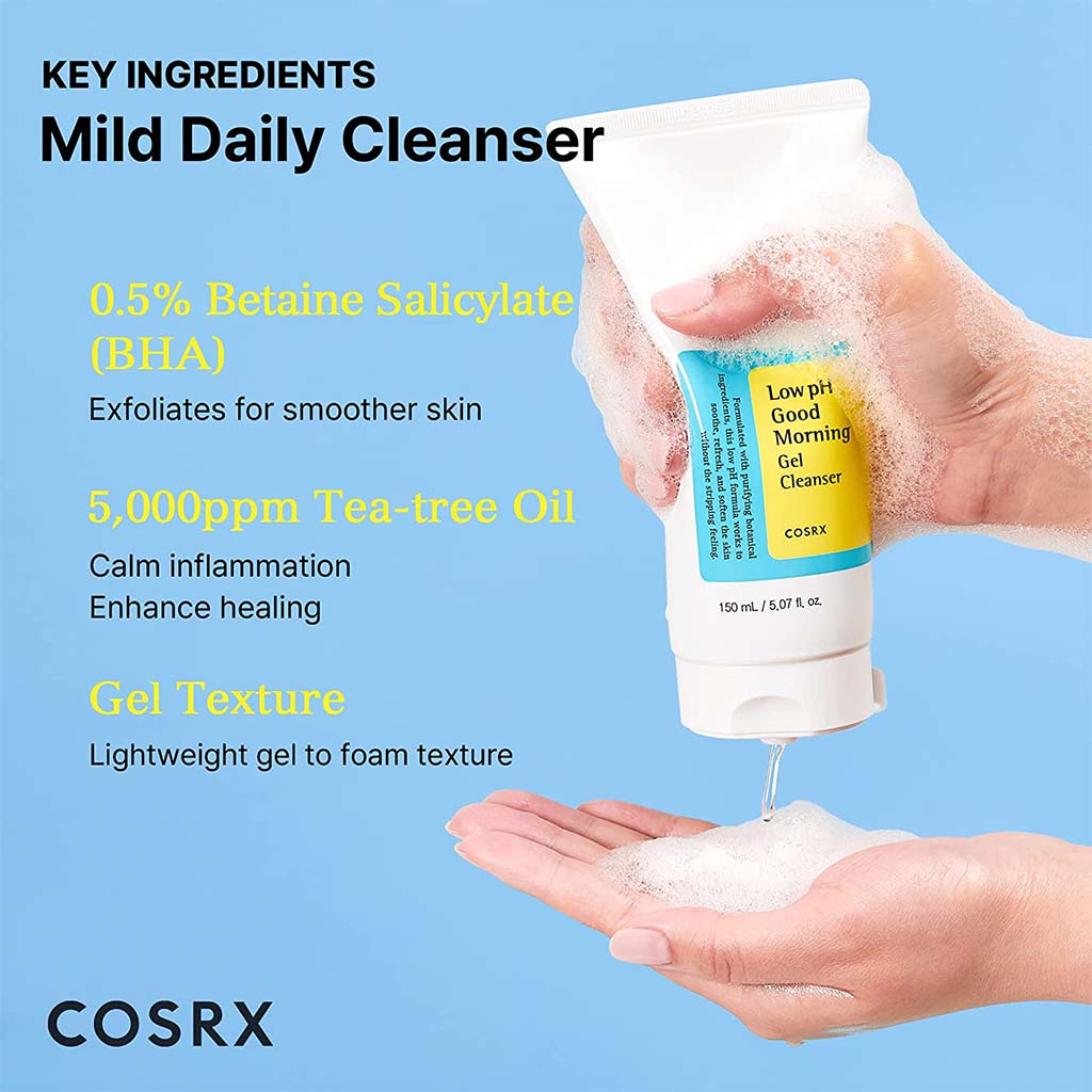 Cosrx Low PH Good Morning Gel Cleanser For All Skin Types 150ml