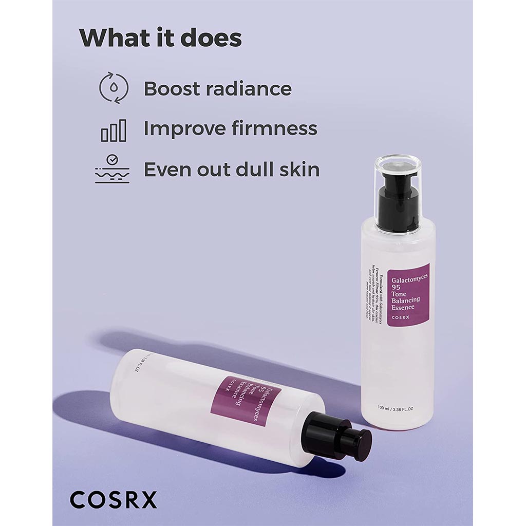 Cosrx, Galactomyces 95 tone balancing essence, Brightening essence for even skin tone, 100 ml