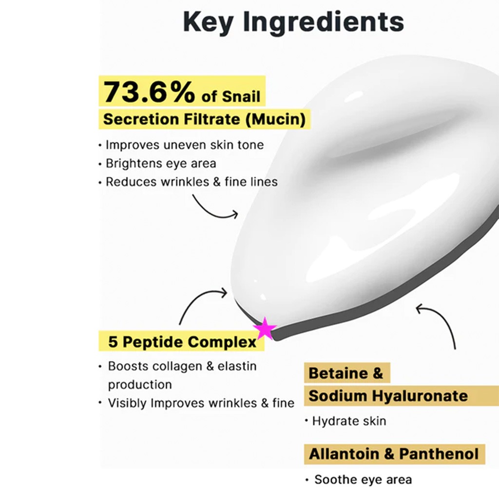 Cosrx, Advanced Snail Peptide Eye Cream, Anti-aging and hydrating eye cream with peptides, 25ml