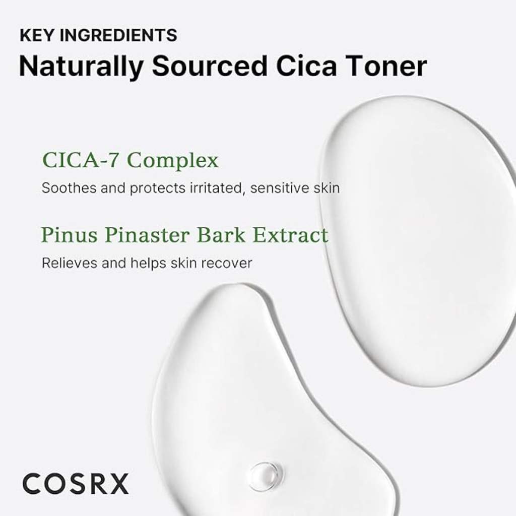Cosrex, Pure Fit Cica Toner, Calming and hydrating toner for sensitive skin, 150ml