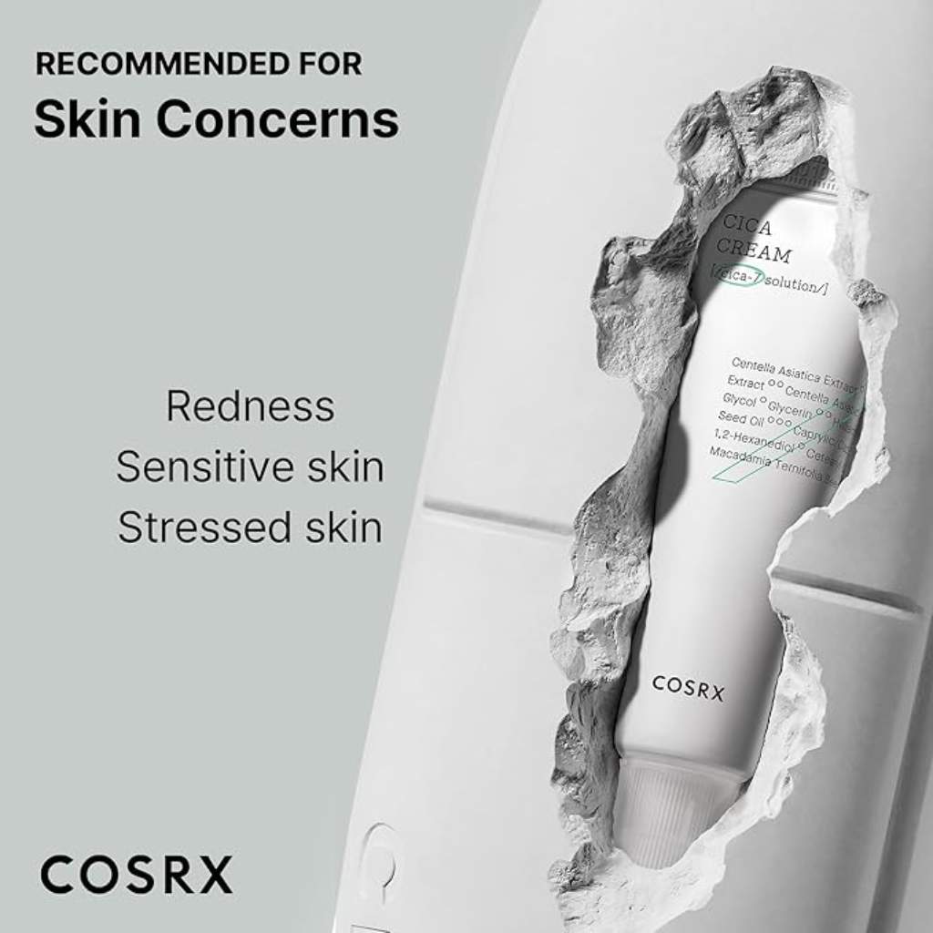 Cosrx, Pure Fit Cica cream, Calming moisturizer for irritated and sensitive skin, 50 ml