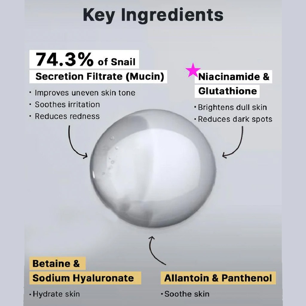 Cosrx, Advanced Snail Radiance dual essence, Hydrating and brightening essence for radiant skin, 80 ml