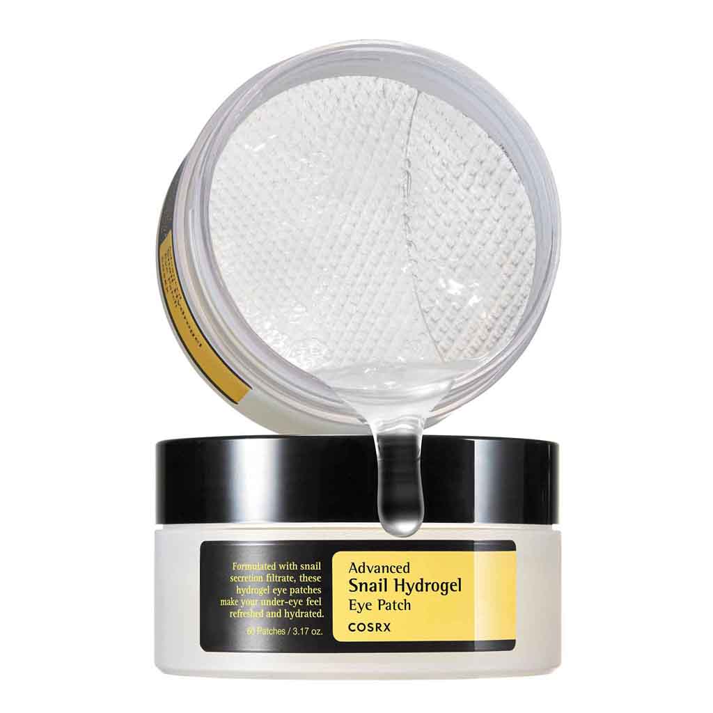 Cosrx, Advanced Snail Hydrogel Eye Patch, Hydrating and soothing hydrogel eye patches, 60 patches