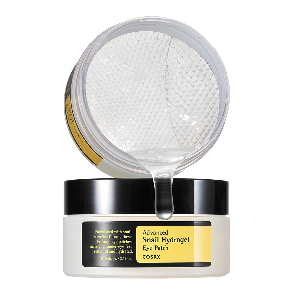 Cosrx, Advanced Snail Hydrogel Eye Patch, Hydrating and soothing hydrogel eye patches, 60 patches
