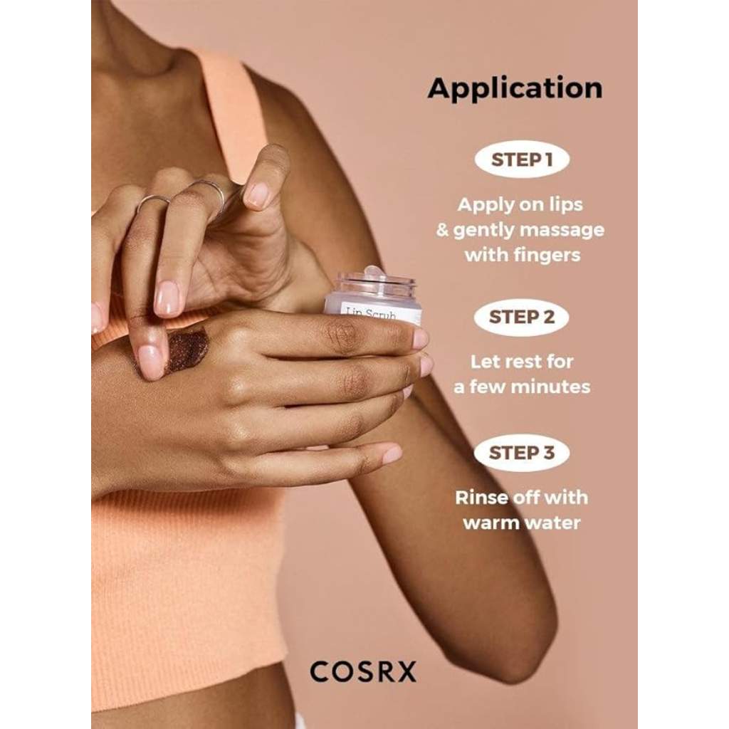 Cosrx, Full Fit Honey Sugar Lip Scrub, Exfoliating lip scrub for smooth and hydrated lips, 20 g