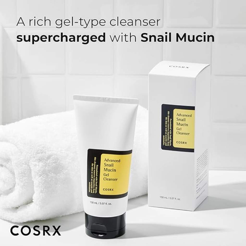 Cosrx, Advanced Snail Mucin gel cleanser, Hydrating gel cleanser with snail mucin extract, 50ml