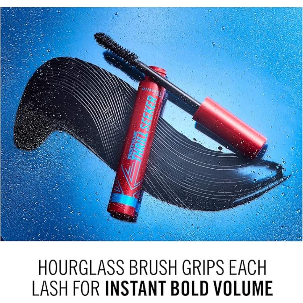 Rimmel, Wonder Volume Thrill Seeker Mascara 003 Waterproof, Volumizing waterproof mascara for bold lashes, 003