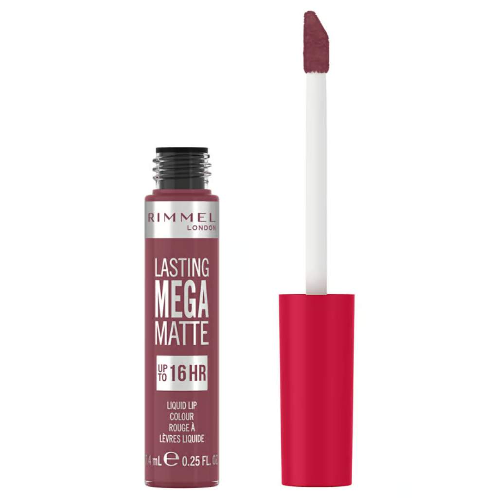 Rimmel London, Lasting mega matte liquid lipstick 725 Love Bite, Long-lasting matte lipstick with bold red color
