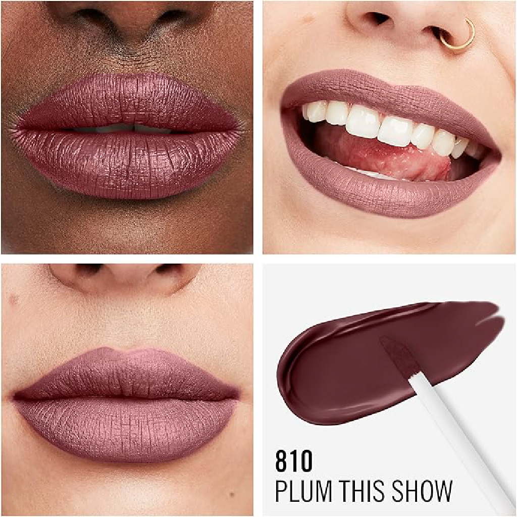 Rimmel, Lasting Mega Matte Liquid Lipstick, 810 Plum This Show