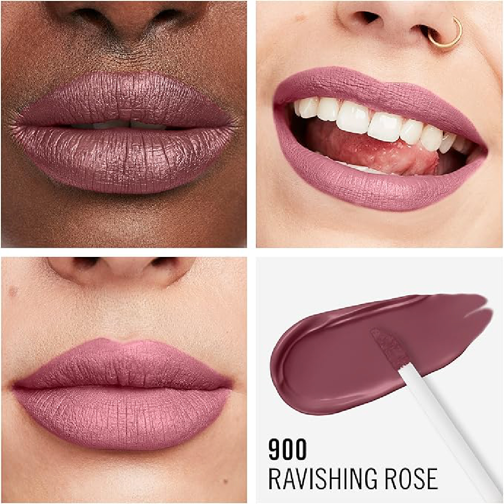 Rimmel London, Lasting Mega Matte Liquid Lipstick, 900 Ravishing Rose