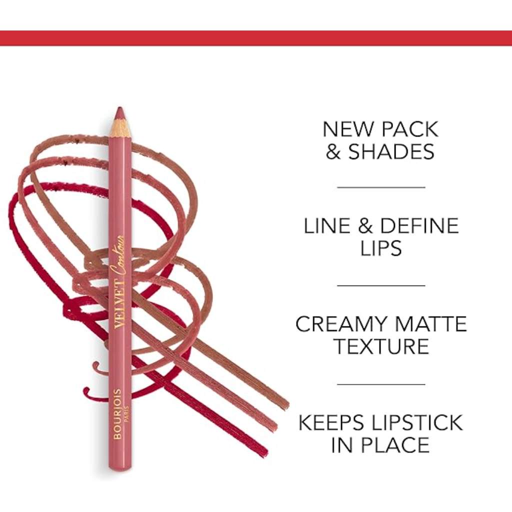 Bourjois Paris Contour Velvet Lip Liner, 33 Rose water