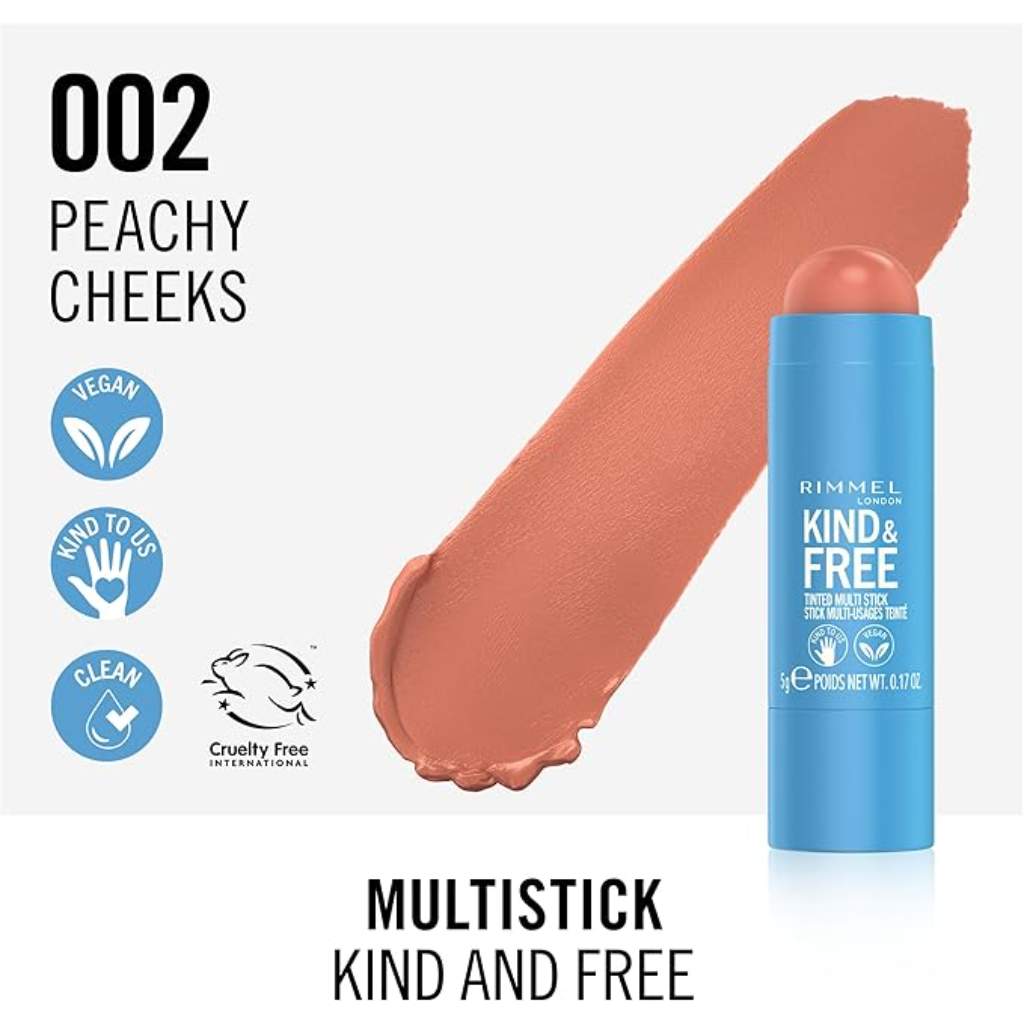 Rimmel London Kind & Free Multi Stick Blush 002 Peachy Cheeks