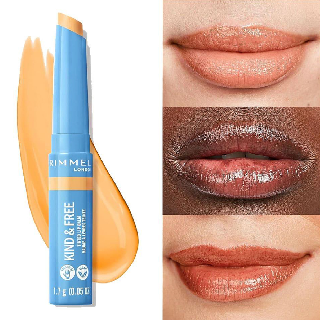 Rimmel, Kind & Free Lip Balm, Nourishing formula with natural ingredients, Shade 001 Air Storm