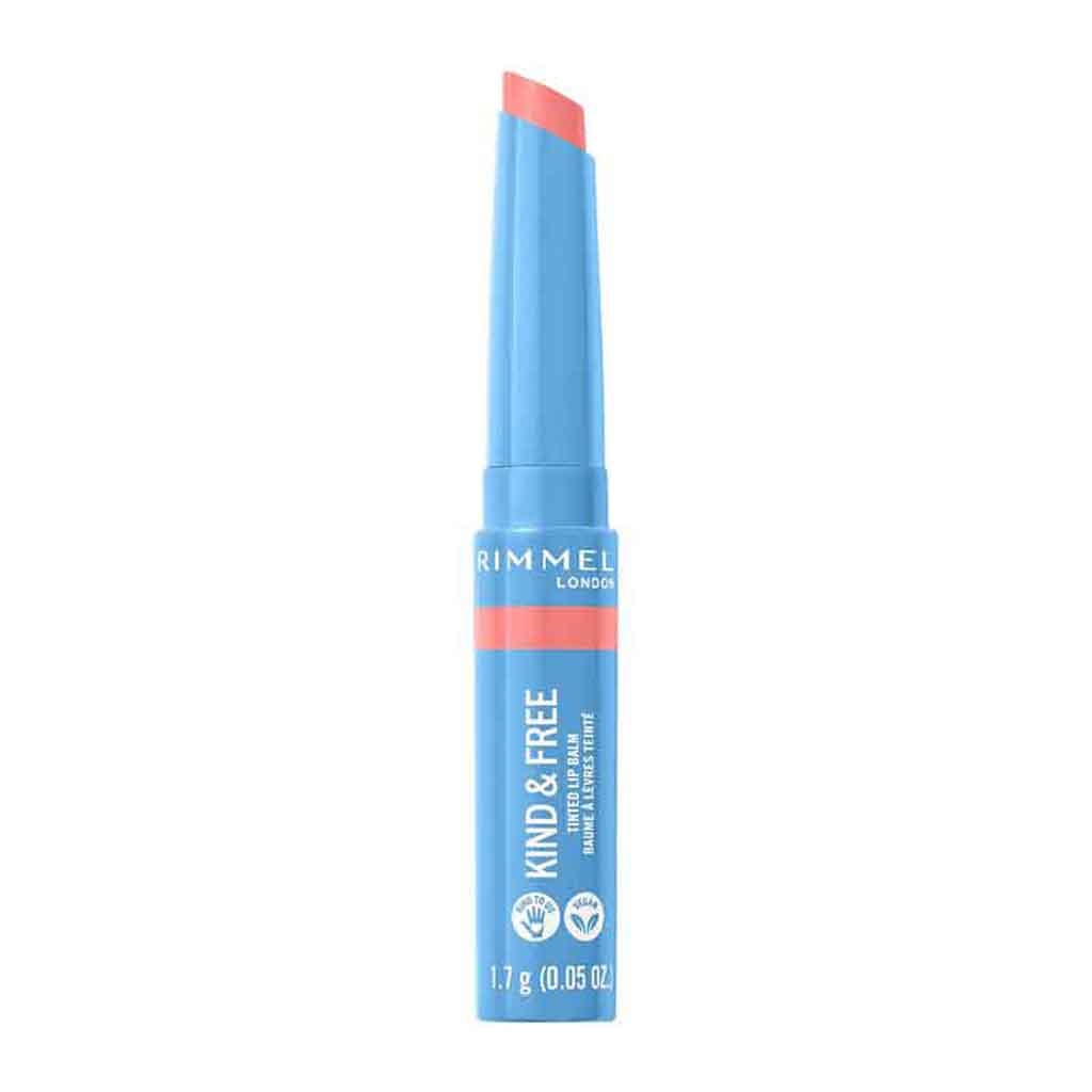 Rimmel, Kind & Free Lip Balm, Nourishing lip balm with natural ingredients, 004 Hibiscus Blaze