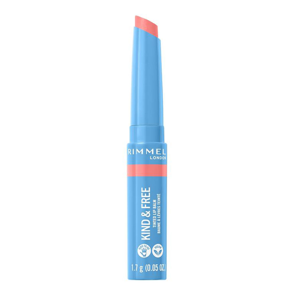 Rimmel, Kind & Free Lip Balm, Nourishing lip balm with natural ingredients, 004 Hibiscus Blaze