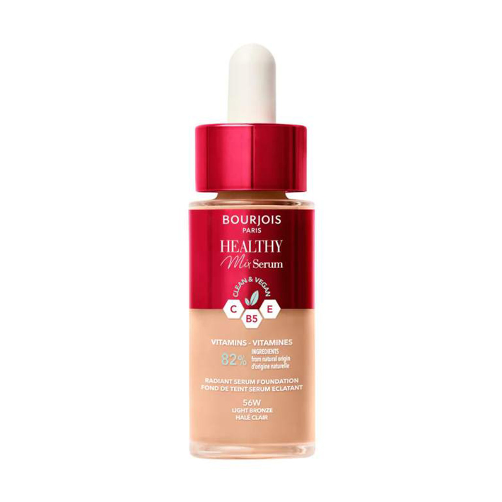 Bourjois, Healthy Mix Serum Foundation Light Bronze 56, Hydrating foundation with natural glow