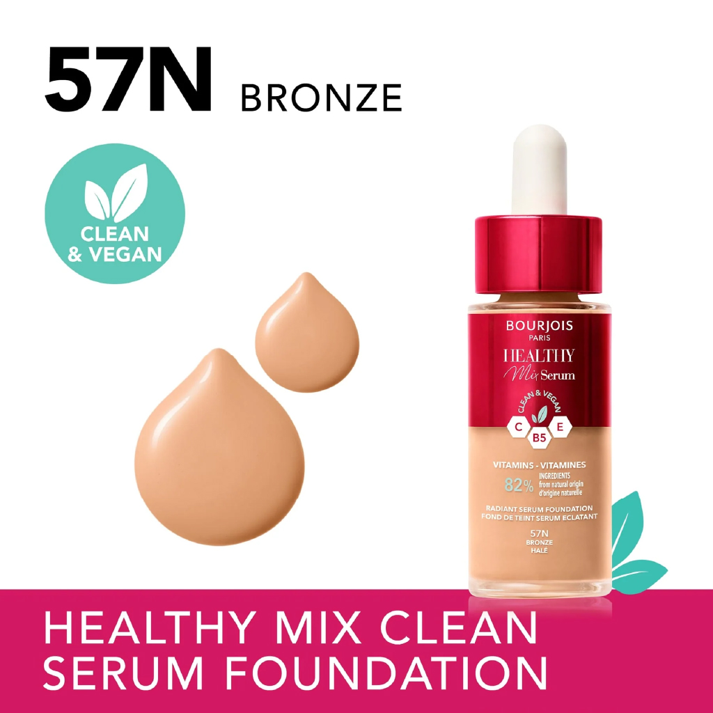 Bourjois, Healthy Mix Serum Foundation, 57 Bronze