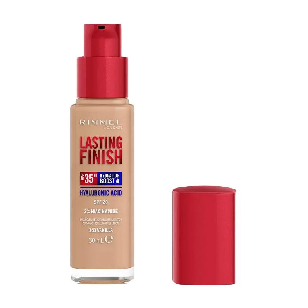 Rimmel London, Lasting Finish Foundation 160 Vanilla, Full-coverage lightweight foundation