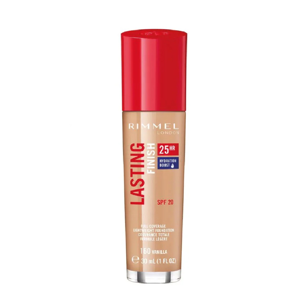 Rimmel London, Lasting Finish Foundation 160 Vanilla, Full-coverage lightweight foundation