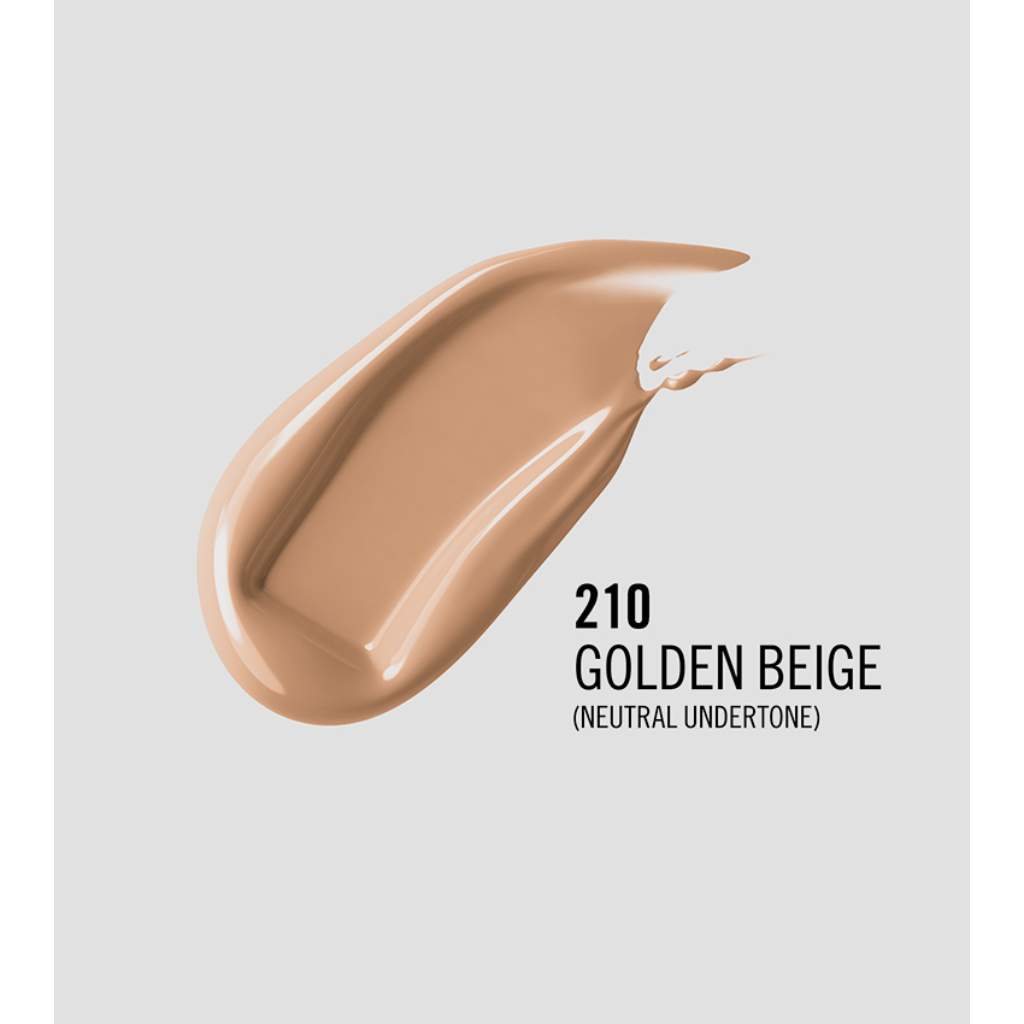 Rimmel, Makeup, Evens skin tone for a flawless complexion, London Lasting Finish Full Coverage Lightweight Foundation 210 Golden Beige