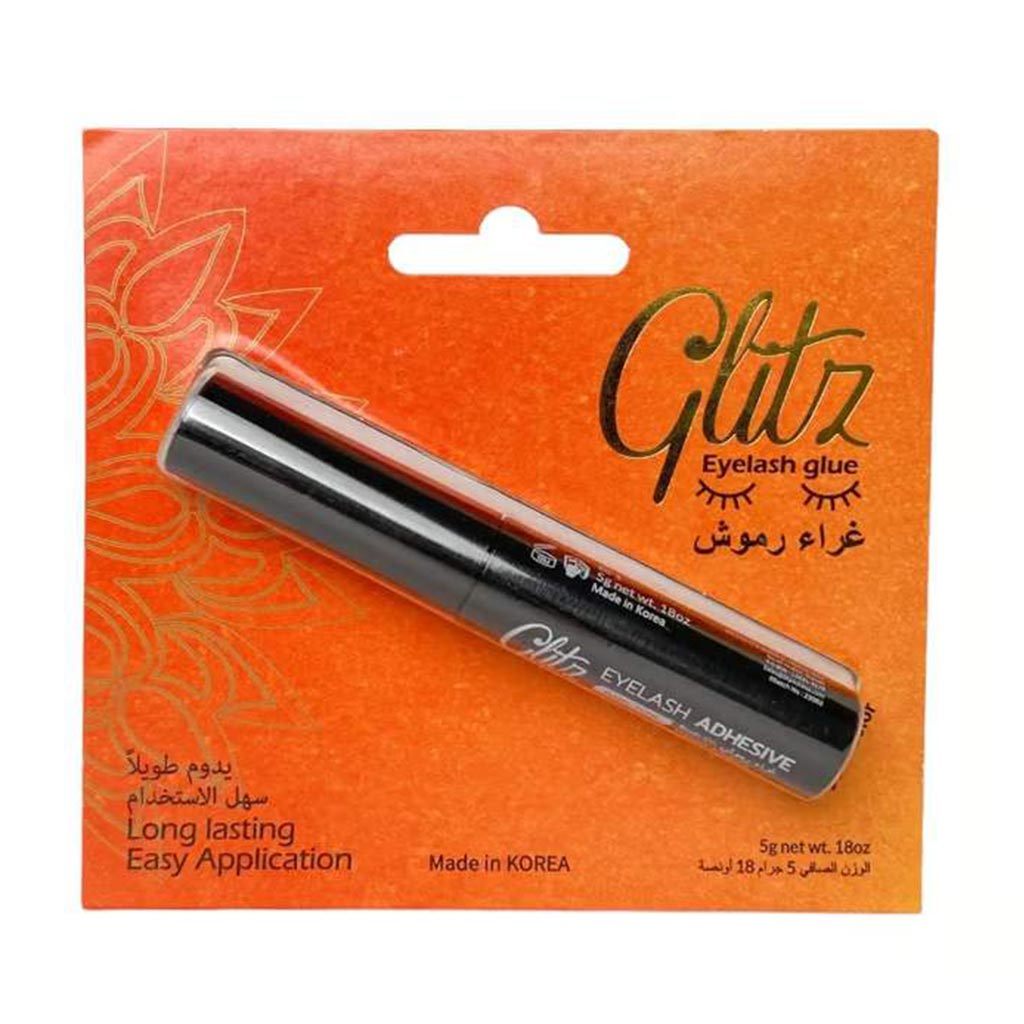 Glitz, Eyelash glue dark, Strong adhesive for false eyelashes, dark formula