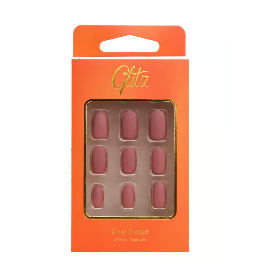 Glitz Press on Nails Oval Andorra #4