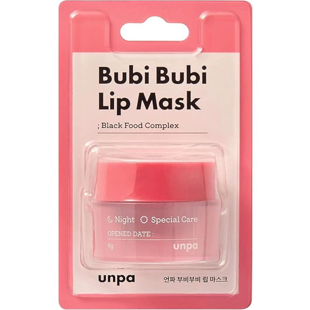 Unpa, Bubi Bubi Overnight Lip Mask, Nourishing overnight lip treatment, 9g