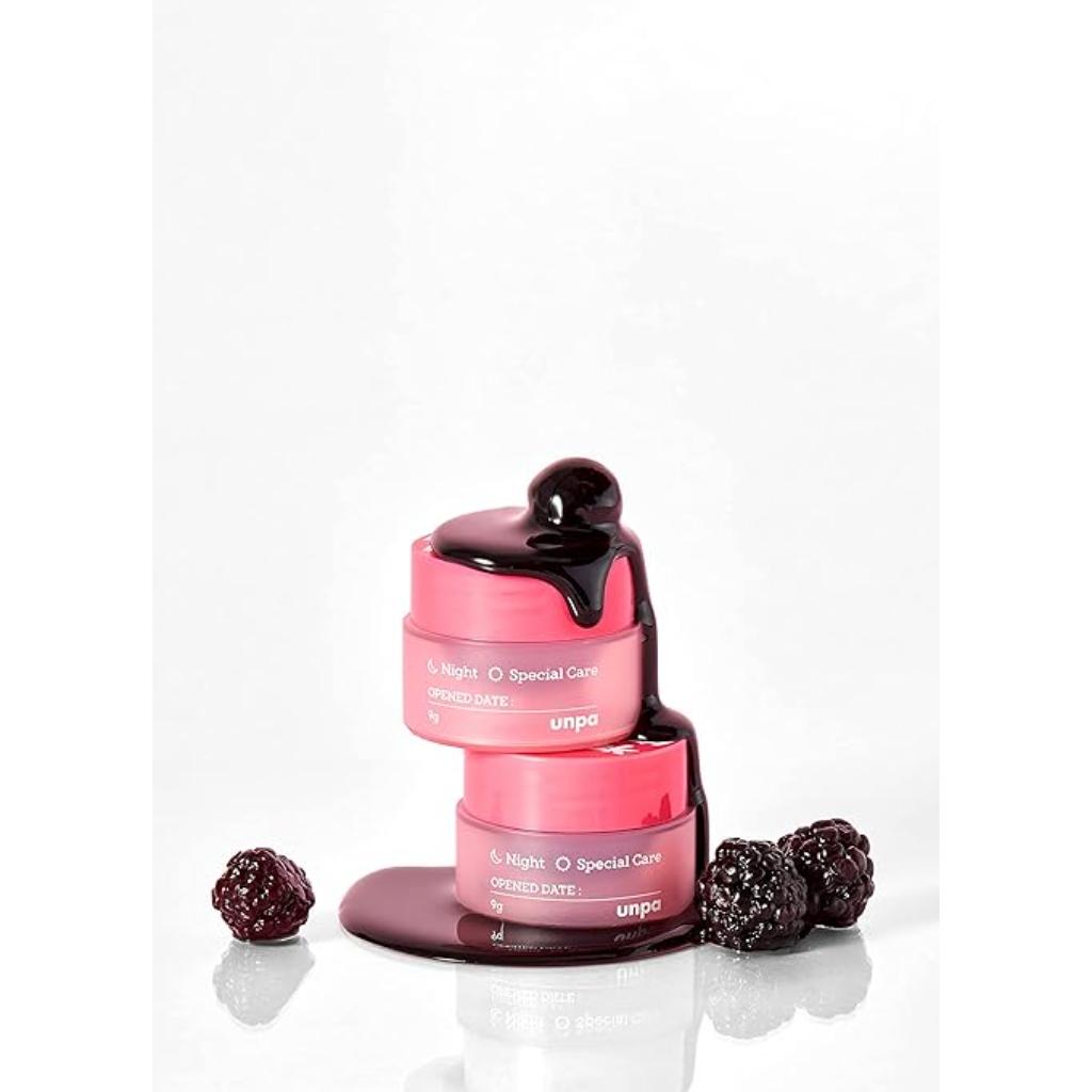 Unpa, Bubi Bubi Overnight Lip Mask, Nourishing overnight lip treatment, 9g