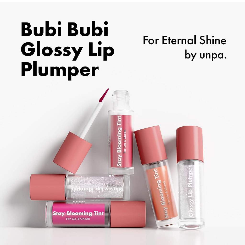 Unpa, Bubi Bubi Glossy Lip Plumper, Volumizing lip gloss for fuller lips, 3.5ml