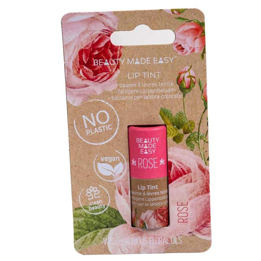 Beauty Made Easy, Lip tint rose, Hydrating lip tint with natural rose color, 5.5 g