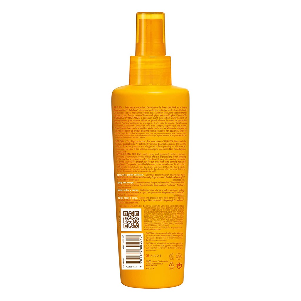 BIODERMA PHOTODERM SPRAY SPF50+ 200ml