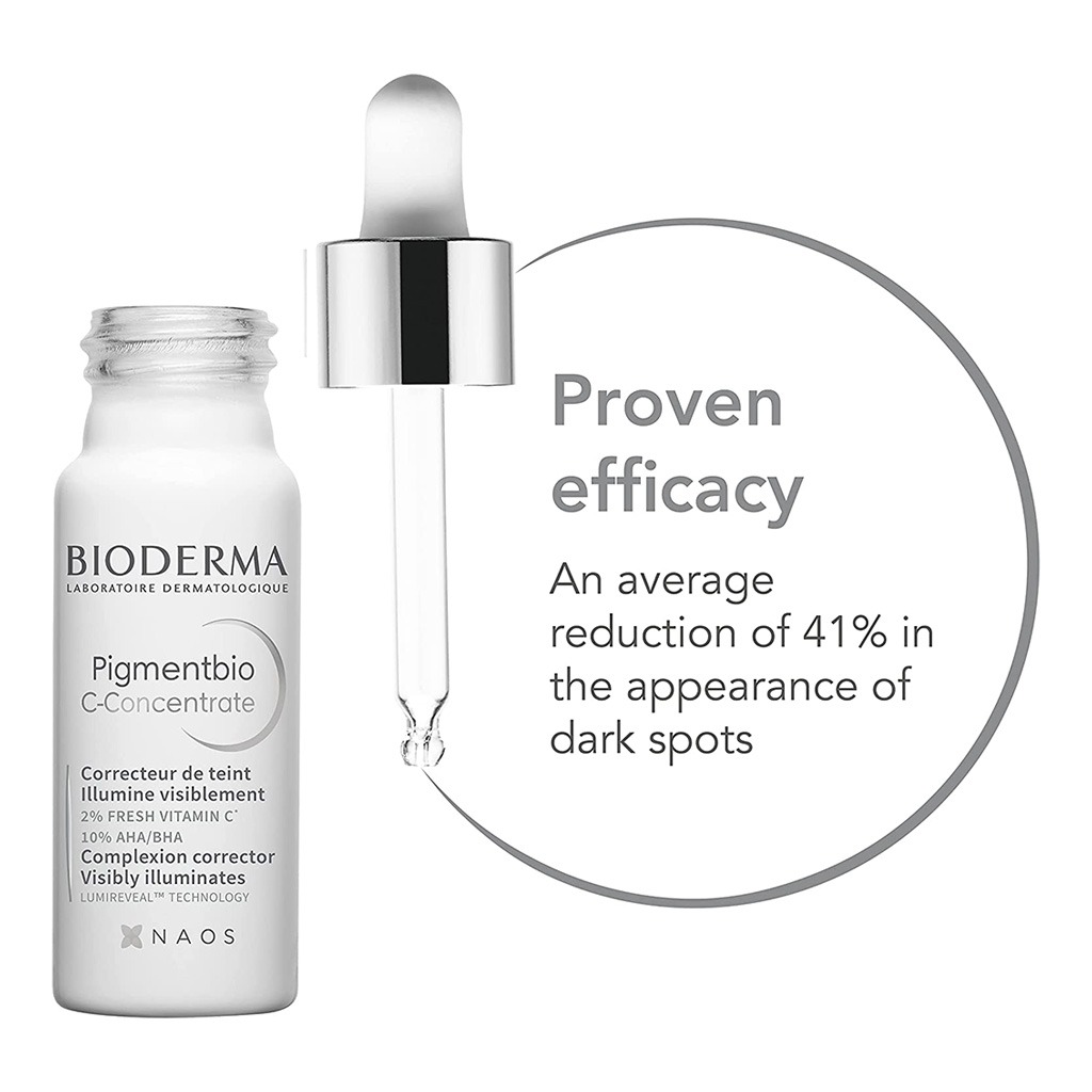 Bioderma, Pigmentbio C-concentrate face, Brightening serum for dark spots reduction, 15 ml