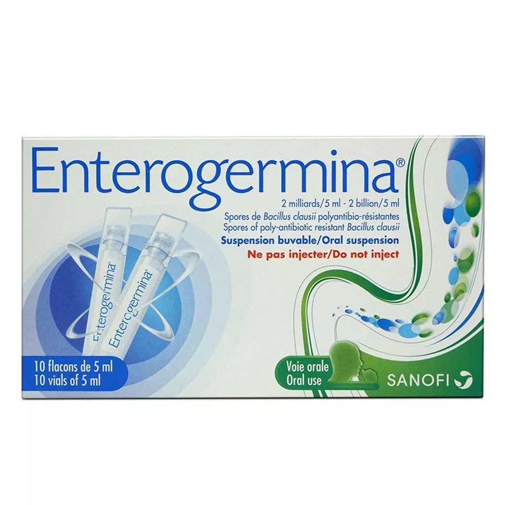 Enterogermina, Oral Suspension, Probiotic for digestive health and immune support, 5 ml