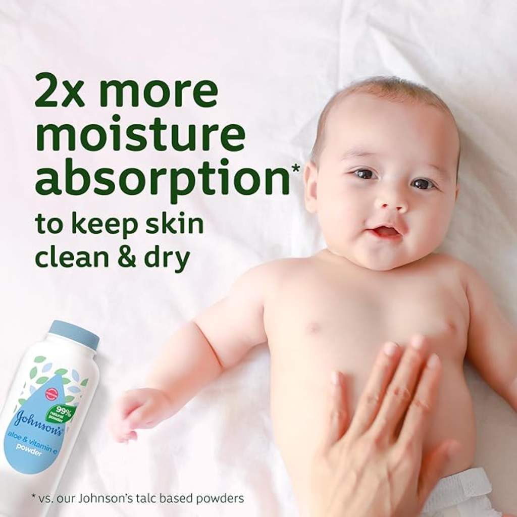 Johnson Baby Aloe &Vit E Powder 200 G