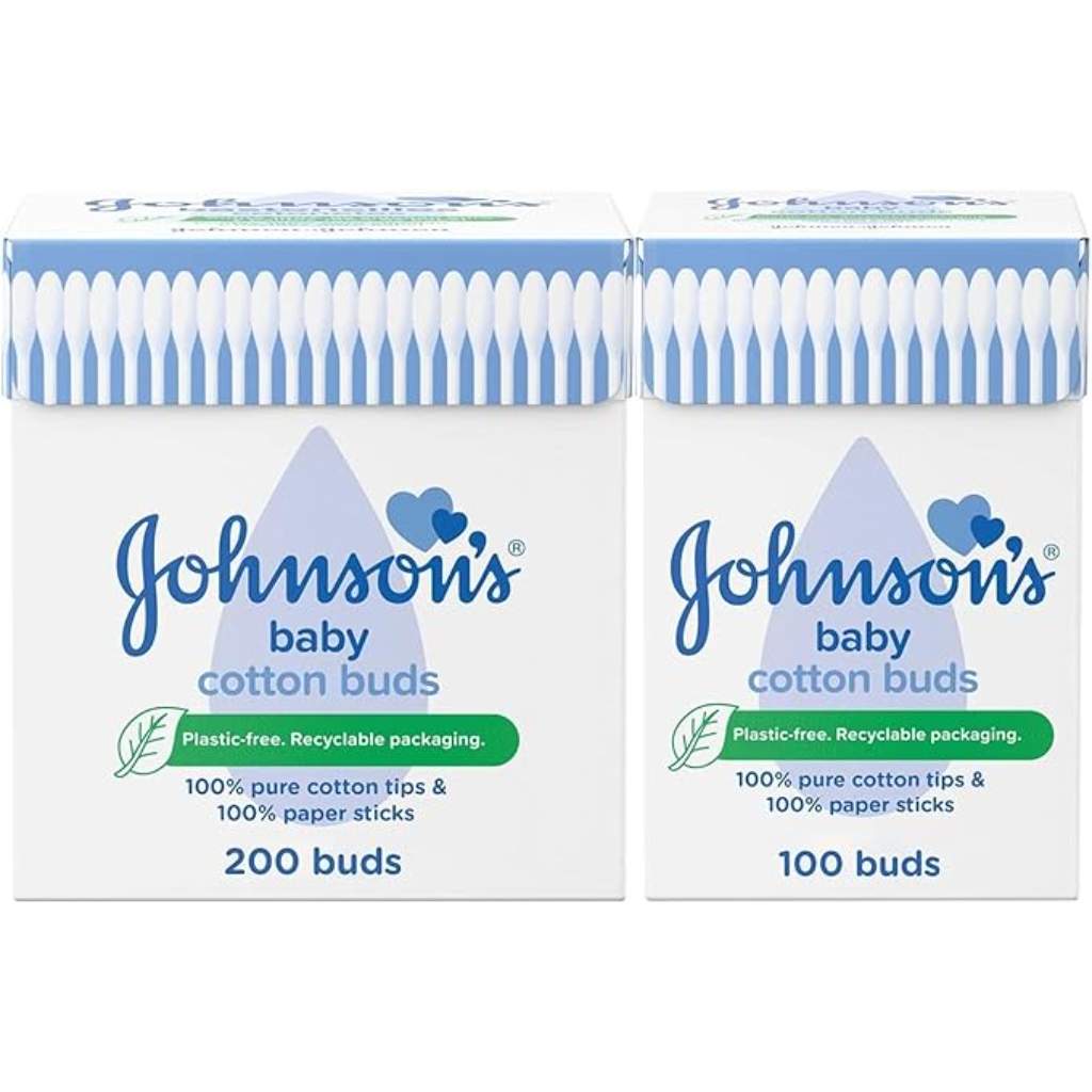 Johnson's, Baby Cotton Buds, Gentle cotton swabs for babies, 200 pieces