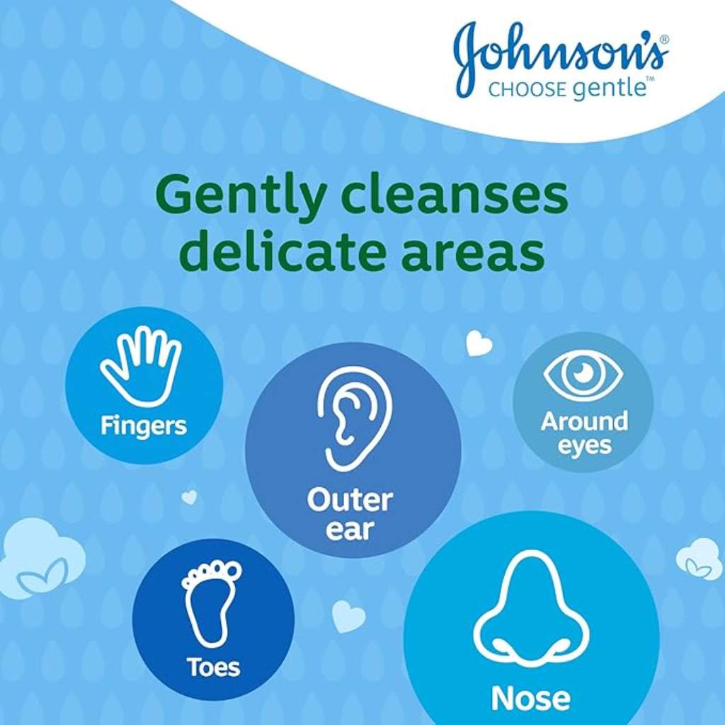 Johnson's, Baby Cotton Buds, Gentle cotton swabs for babies, 200 pieces