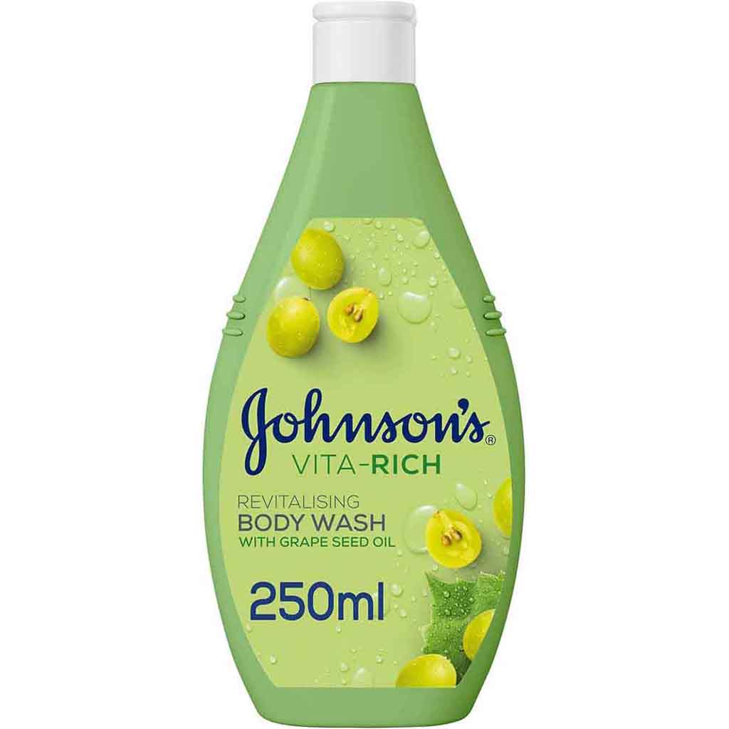 Johnson’s, Vita-Rich Body Wash, Revitalizing body wash with nourishing vitamins, 250 ml