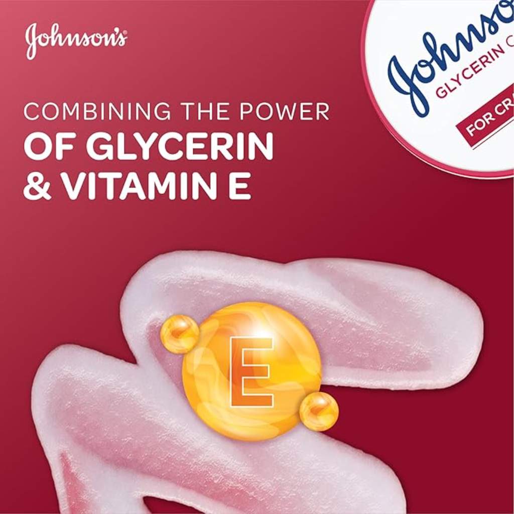 Johnson's, Glycerin Cream, Moisturizing cream for soft hydrated skin, 100ml