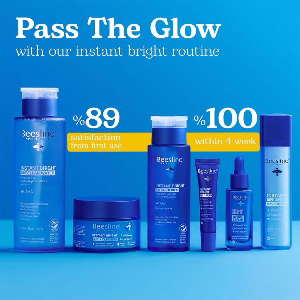 Beesline, Instant Bright Facial Toner, Brightening toner for refreshed glowing skin, 200 ml